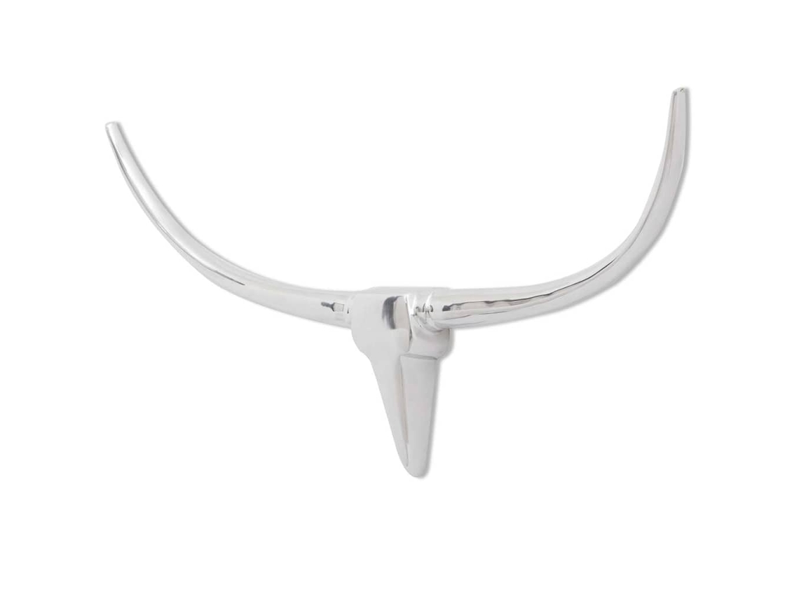 Bull’s Head Decoration,bull’s Head Decorations Vidaxl Prateado Alumínio (96 Cm)