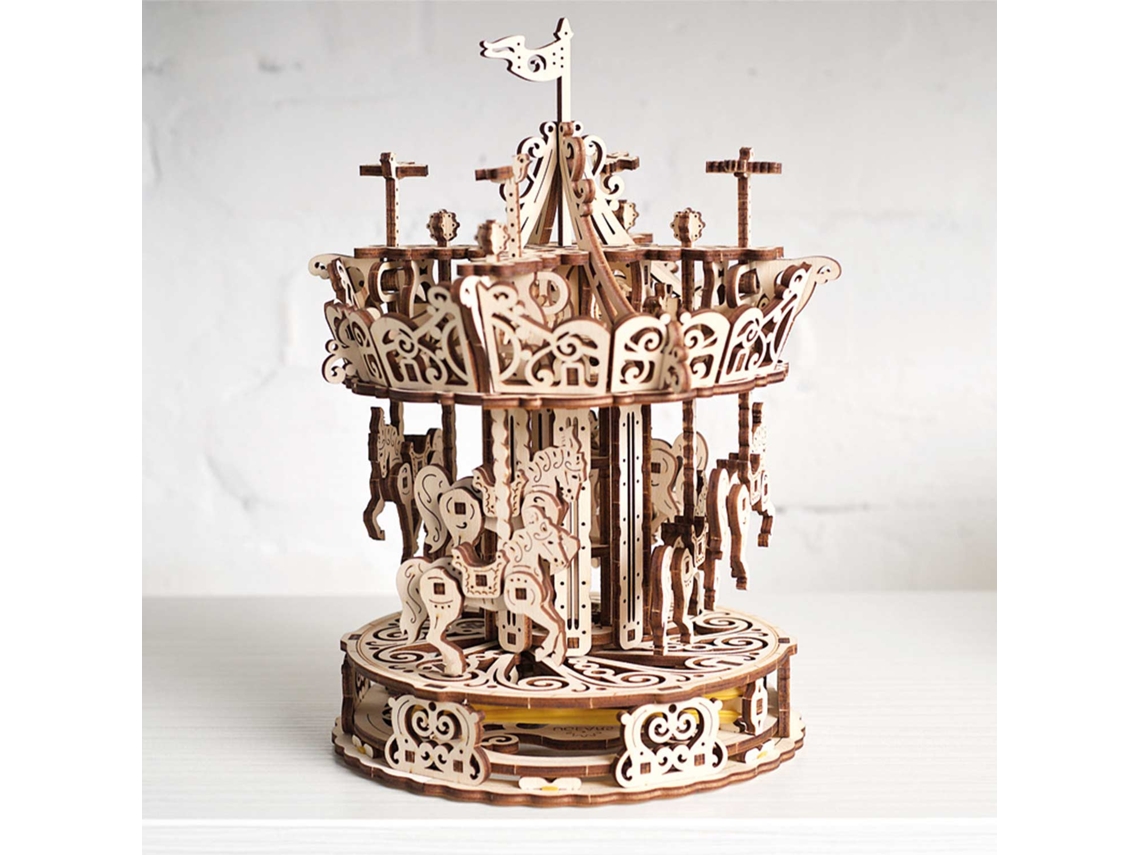 Modelo 3D de Madeira Carrossel 26 Cm GRAINE CRÉATIVE
