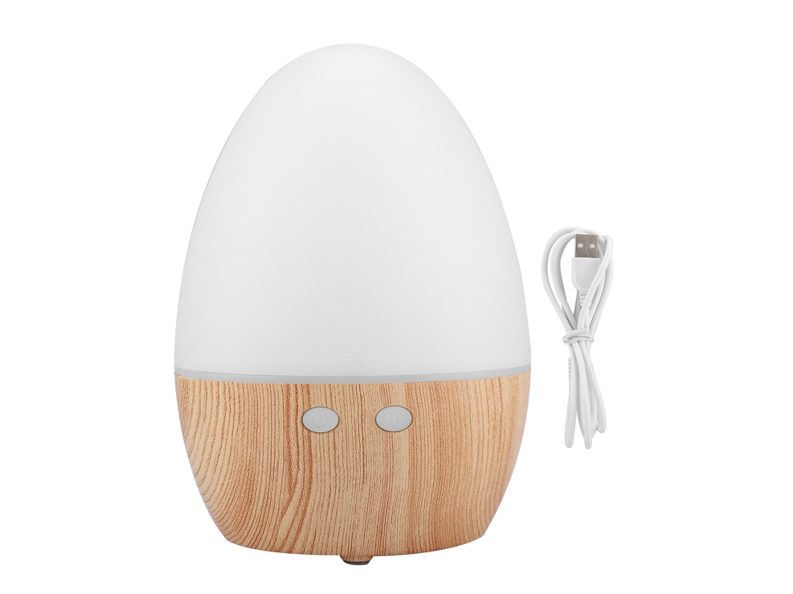 Laxiscreed Umidificador De Aromaterapia Portátil Em Formato De Ovo Com Iluminação Colorida