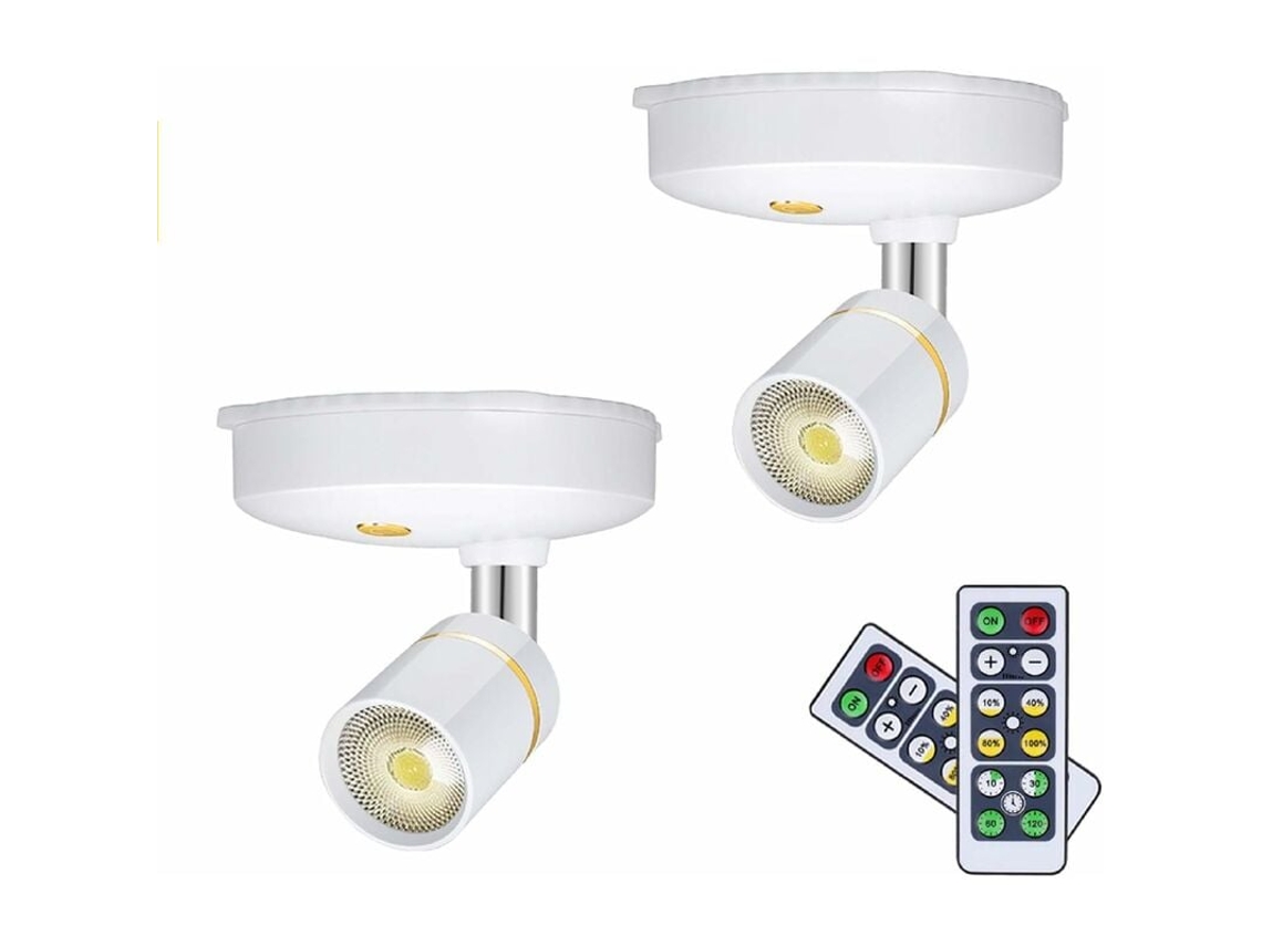 Spots sem fio LED para quadros, luzes de destaque com controle remoto KOFIHETY
