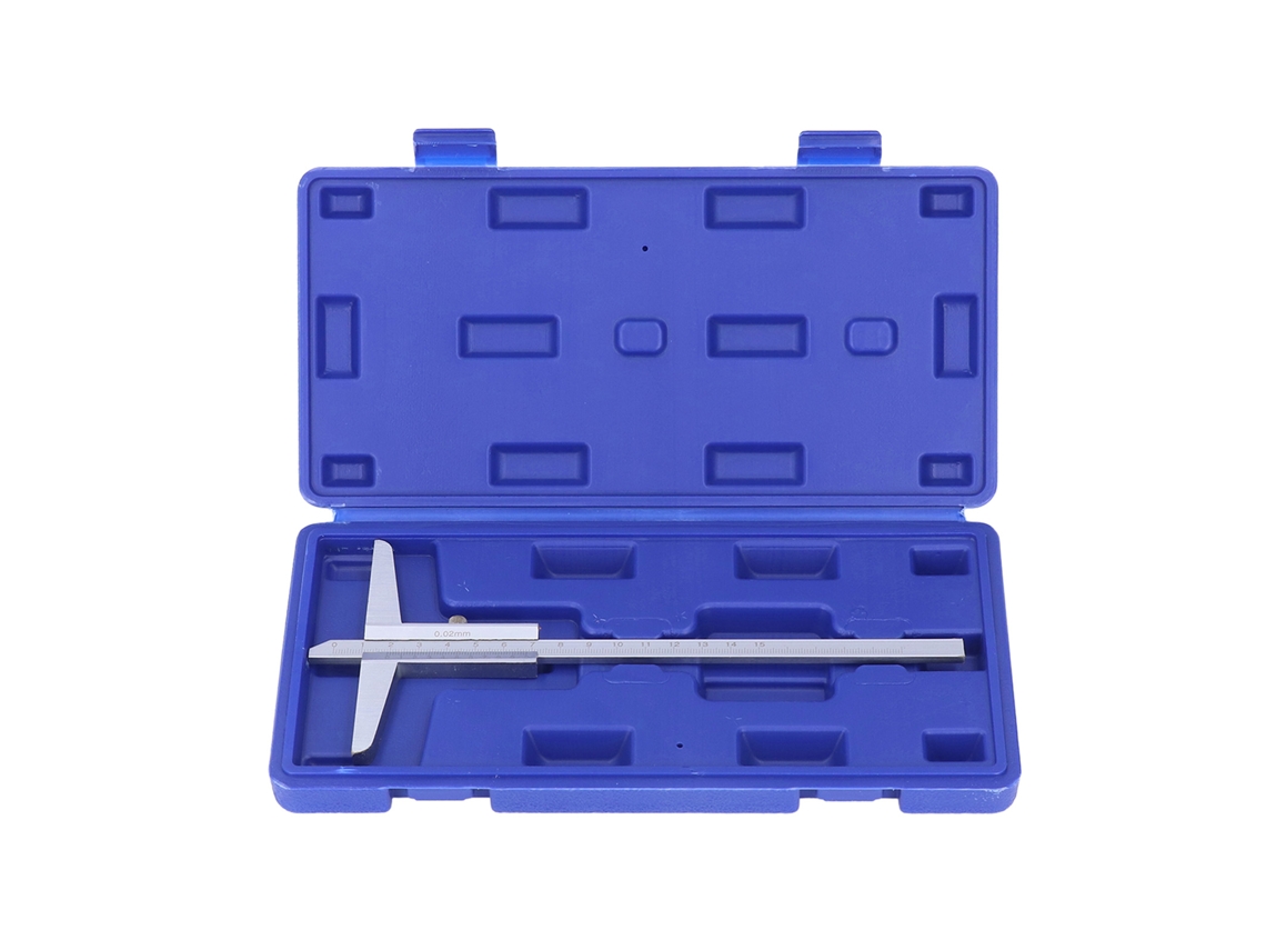 Medidor De Profundidade Com Nônio Em Aço Alto Carbono, 0, 150 Mm, Precisão De 0, 02 Mm, Ferramenta De Medição Para Metais