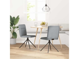 Maison Exclusive - Cadeiras De Jantar 2 Pcs Tecido Cinzento-claro
