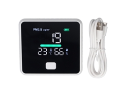 Monitor de Pm2.5 Portátil com Detector de Temperatura e Umidade Alta Precisão para Casa e Viagem | S/MARCA