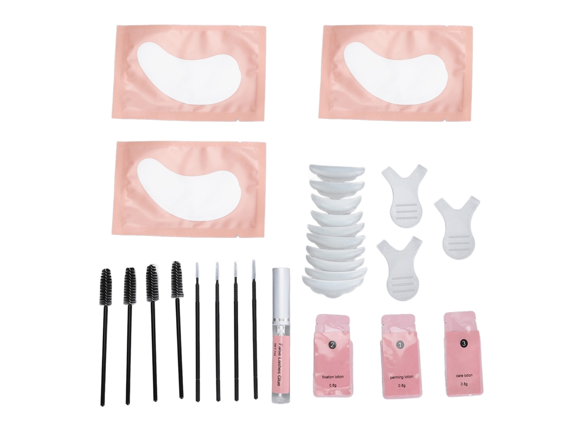 Kit Completo De Lifting E Curl De Cílios Para Salão Em Casa
