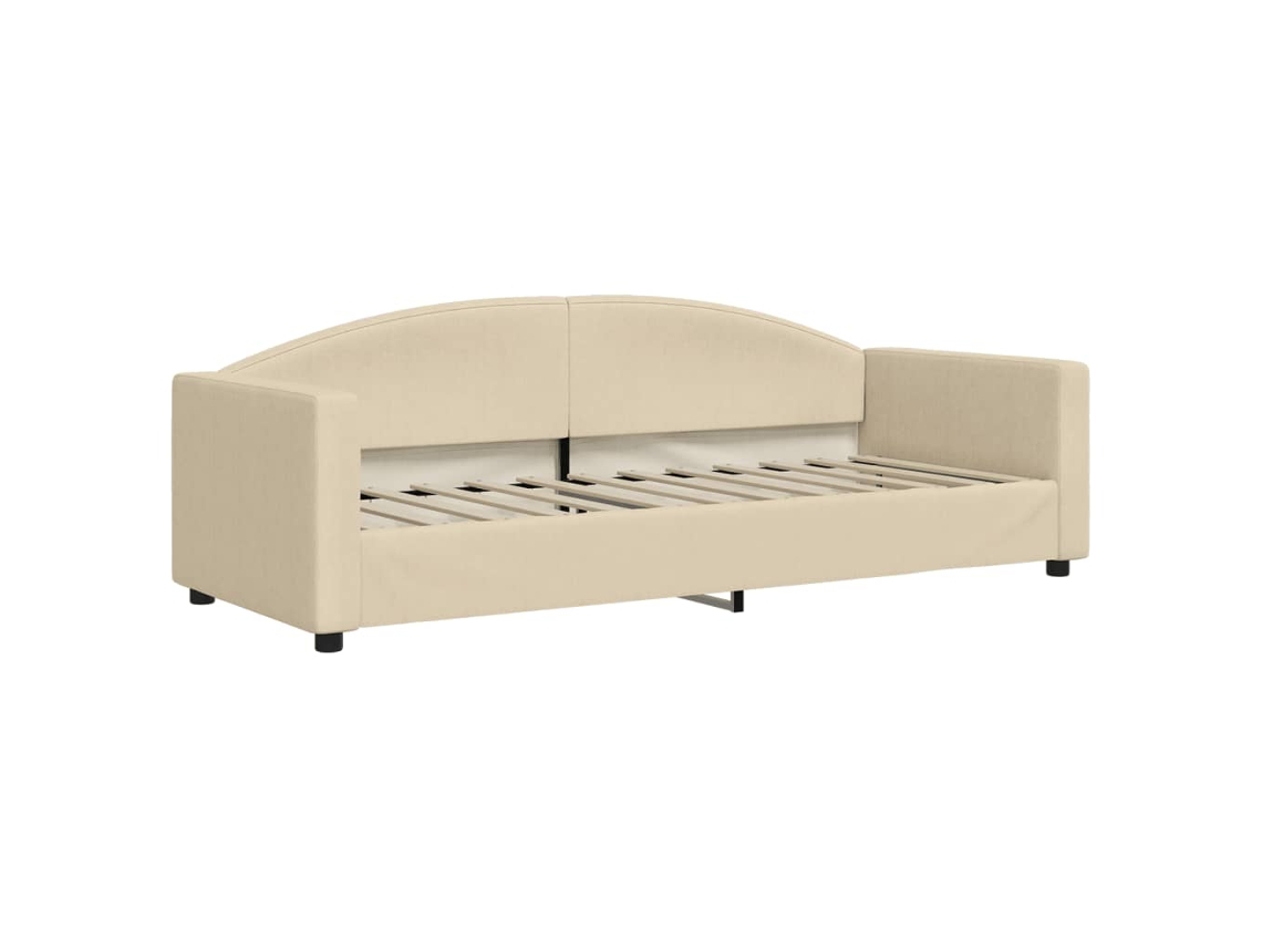 Sofá-cama Vidaxl Creme Tecido (223 X 90 X 75 Cm)