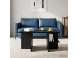 Vidaxl Mesa De Centro Carvalho Preto 87 X 50 X 45 Cm