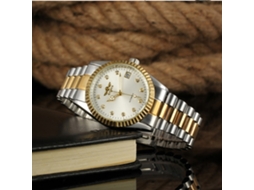 Reloj Mecánico Automático Completo Para Hombres Resistente Al Agua Winner (blanco)