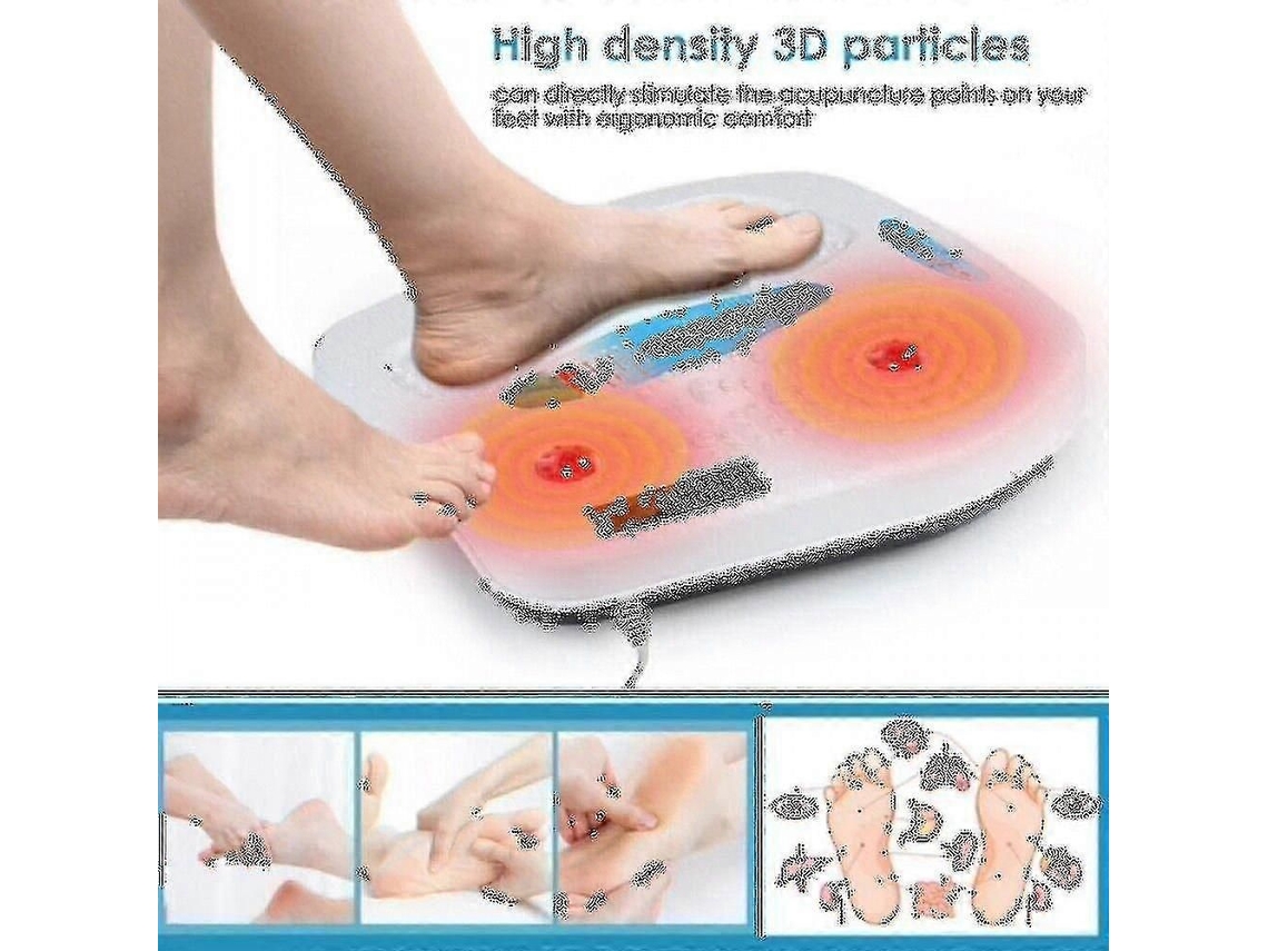 Massageador De Pés Vibratório Para Circulação Com Calor E 9 Modos