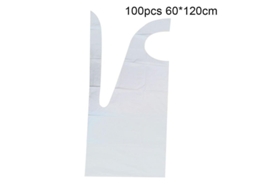 Delantal Desechável De Plástico Grosso Anti-manchas E Anti-óleo Para Cozinha 50/100 Peças Bosaid 60 Cm X 120 Cm 100 Unidades Por Caixa
