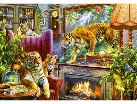 Puzzle Bluebird Tigres Retornando À Vida 2000 Peças