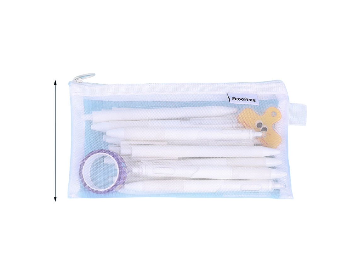 Laxiscreed Estojo De Lápis Transparente Grande Capacidade Para Estudantes, Resistente E Design Simples