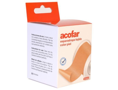 Acofarma Tecido de Gesso Cor Pele 5X5 Cm 95 Gr