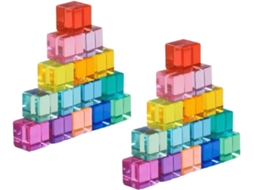Blocos De Montar, Cubos Acrílico, Brinquedos Educativos Para