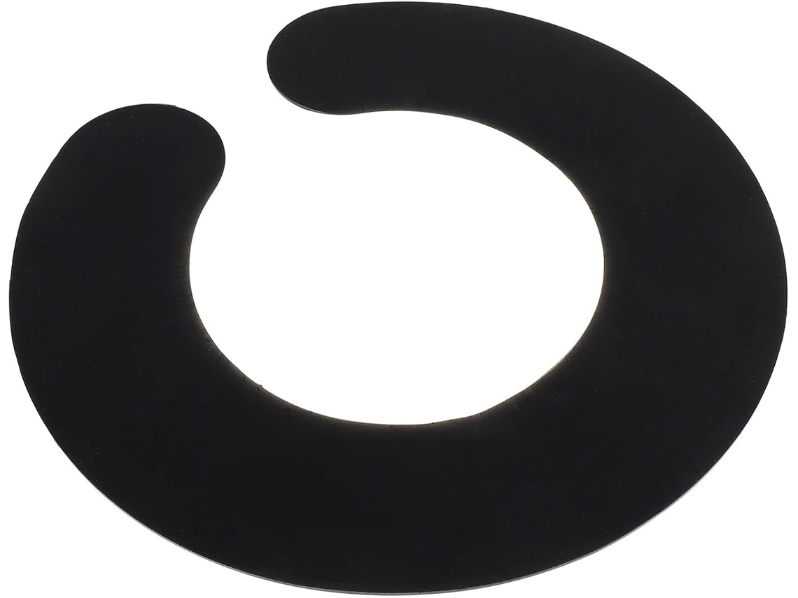 Coleira De Cabelo De Silicone Preta, Corte Flexível, Resistente A Respingos De Tinta