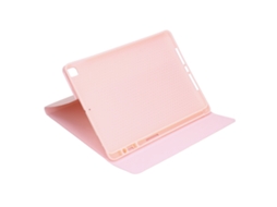 Capa Protectora de Couro Pu para Tablet Ios 10.2 10.5 Polegadas Rosa Durável e Confortável