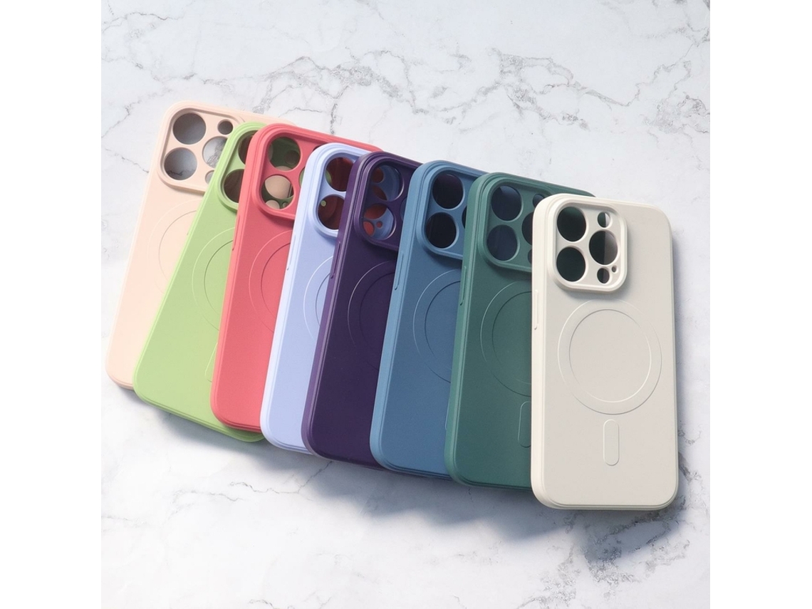 Capa Magsafe para iPhone 15 GENERIC Silicone Rosa
