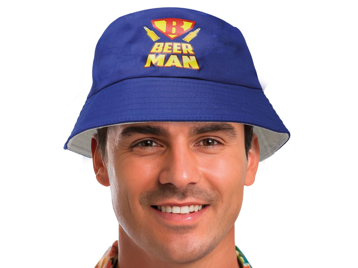 Chapéu Beer Man adulto azul