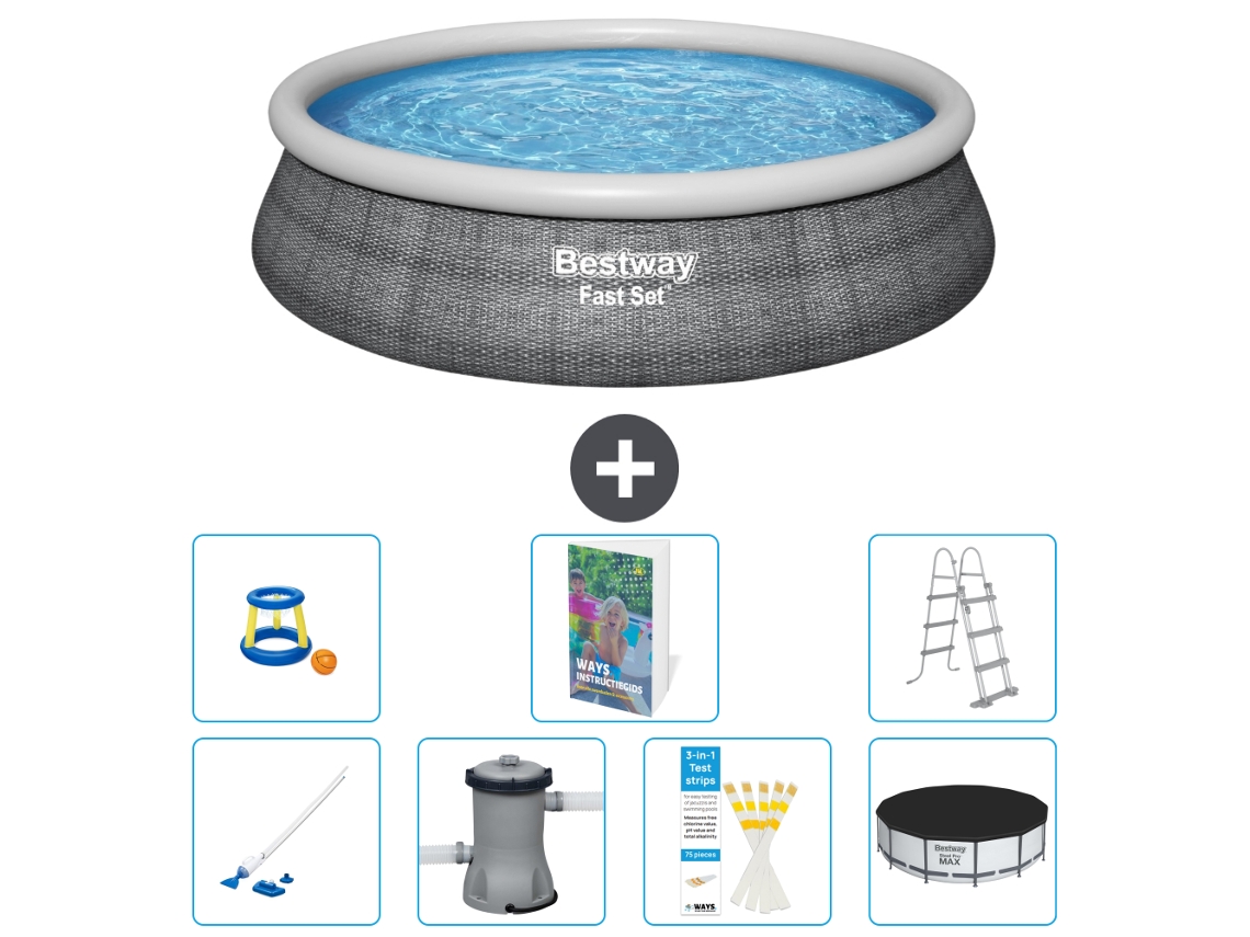 Bestway Piscina Bestway Fast Set Redonda - 457x107 Cm - 8-peças S443