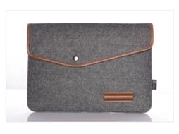 Capa Estilosa De Feltro Cinza Escuro Para Tablet/laptop 14 Polegadas Aquaforge