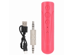 Tipo De Clip 3,5mm 5v Dc Usb Bluetooth 4.1 Adaptador Receptor De Áudio Estéreo Mini Rosa