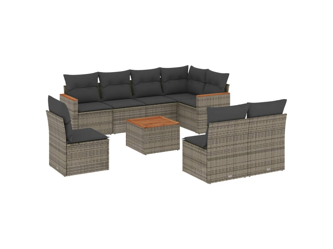 Garden Sofa Set, Garden Sofa Sets Vidaxl Cinzeto Rattan / Vime (n/a)