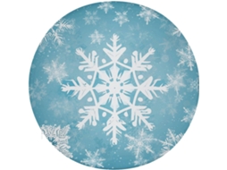 Almofada Quadrada Com Estampa De Flocos Neve Inverno, Almofada Macia, Durável E Confortável Para Cadeira, Almofada