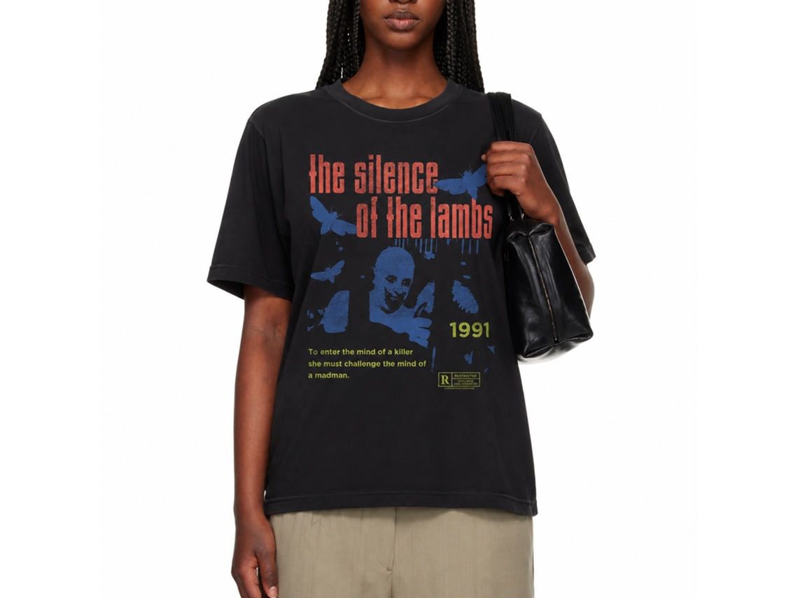 Rockinstone Silence Of The Lambs Movie Mind Of A Madman Black Adult T-shirt Size:xxxl