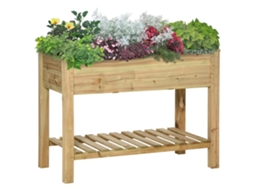 Horta Elevada com Estrutura, 78x58x81cm, Abeto CHEZMOI