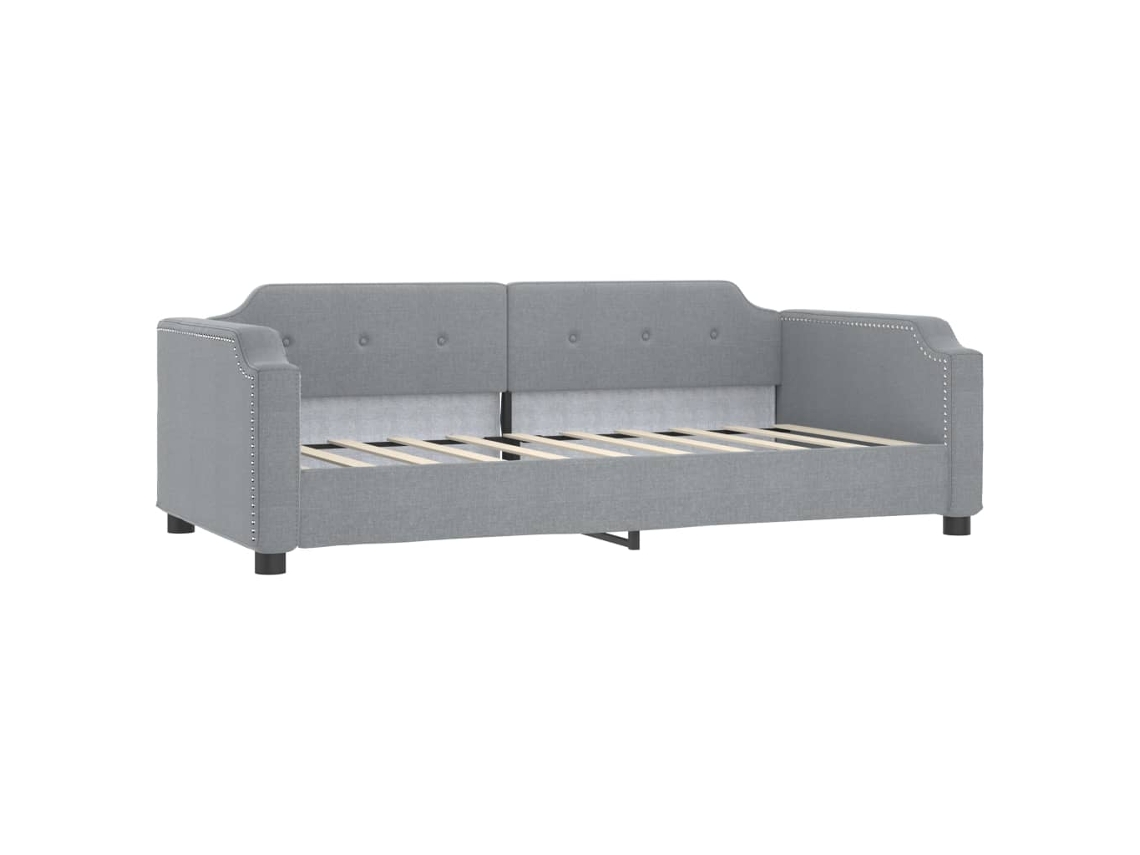 Day Bed, Day Beds Vidaxl Cinzeto Tecido (90 X 190 Cm)