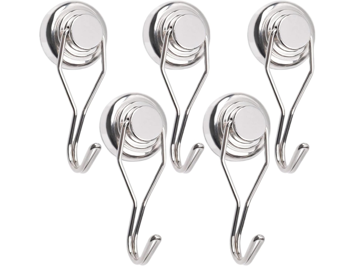 Ganchos Magnéticos Para Chaves, Conjunto De 5 Peças, Ganchos Magnéticos De Parede.