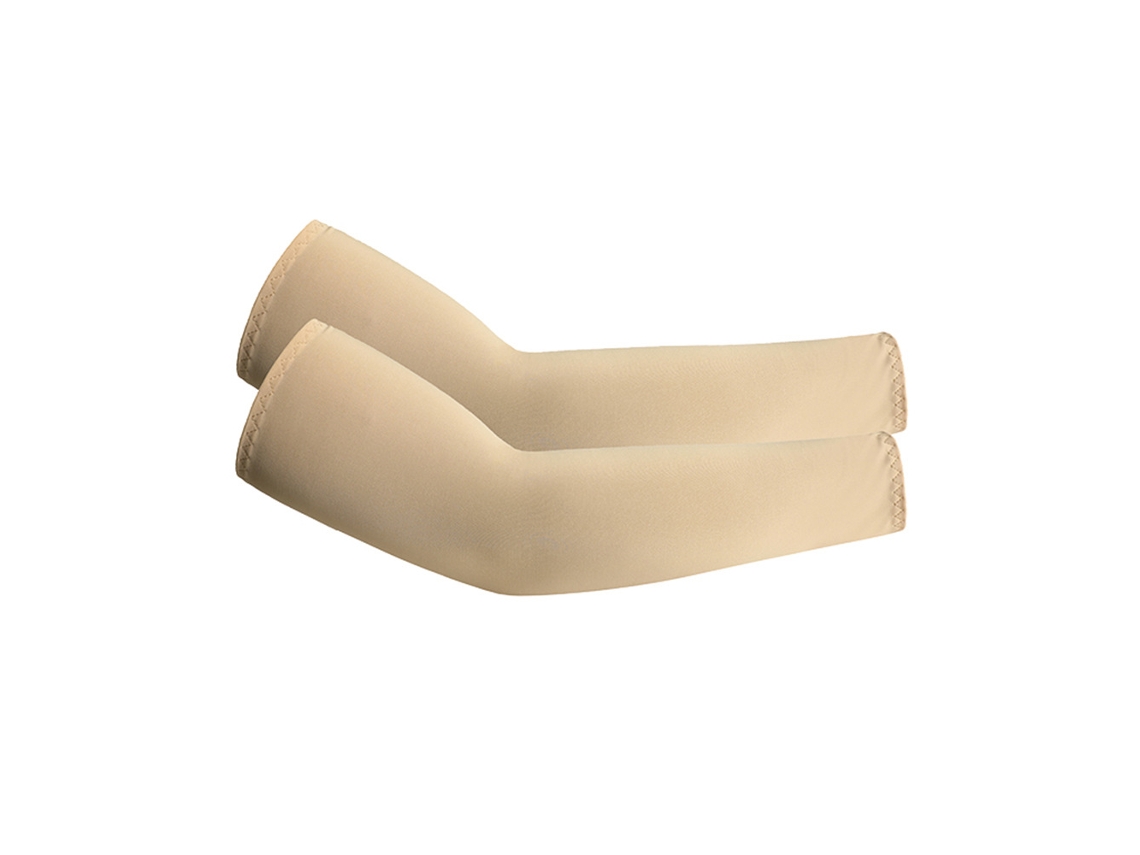 Mangas de proteção solar UPF 50+ para braços, cooling sports sleeve, tom de pele, 3 itens CZHHMART