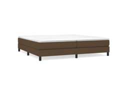 Box Spring Bed, Box Spring Beds Vidaxl Marrom Tecido (200 X 200 Cm)