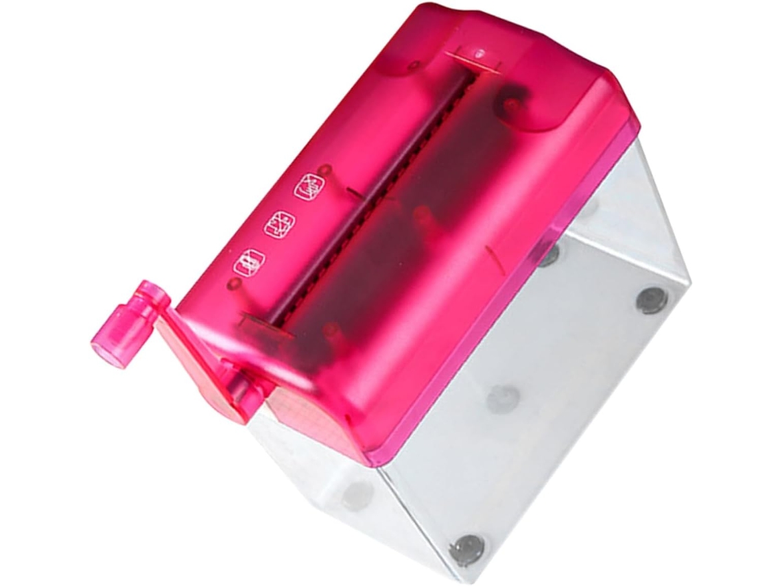 Showeroro Déchiqueteuse Manuelle Compacte Rouge Broyeur De Documents Pratique Et Résistant