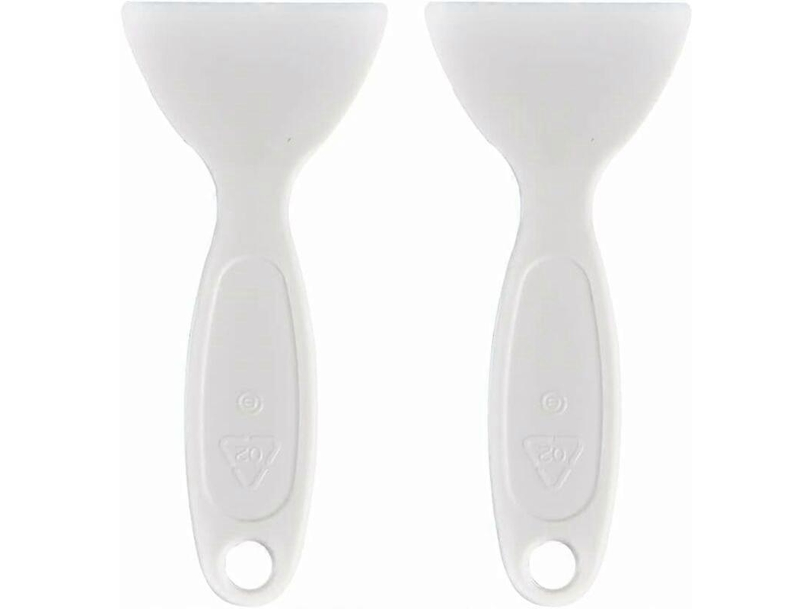 Herramientas de descongelamiento para nevera, cuchara de acero inoxidable, paleta antidescongelante, limpieza duradera de hielo, 2 piezas | S/MARCA