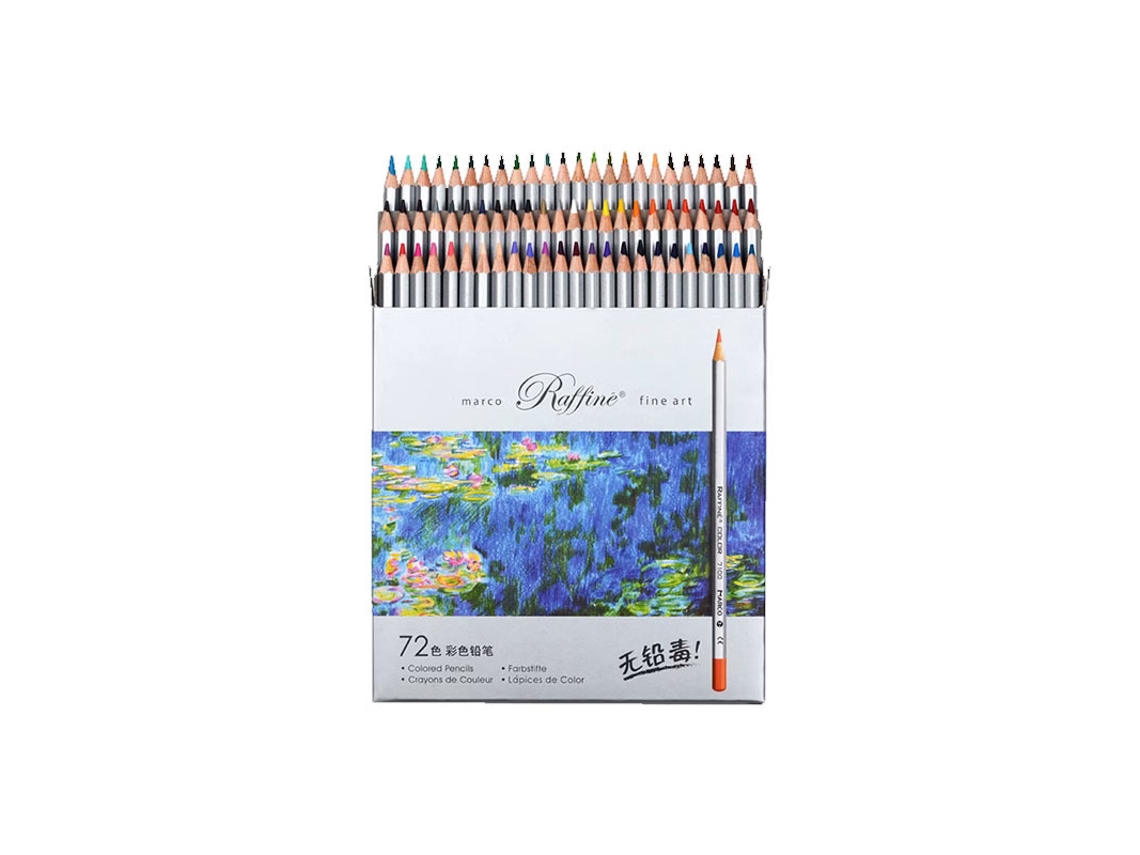 Conjunto de Lápis de Aquarela com 72 Peças AQUAFORGE
