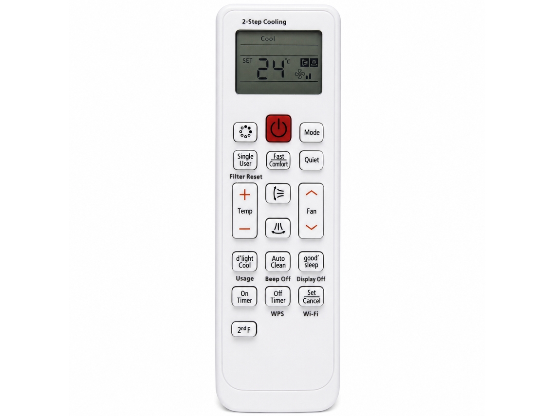 Comando À Distância Para Ar Condicionado Compatível Com Samsung Db93-11489l, Db93-11115k, Db93-14195a/g/f/k/s