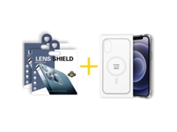 Pack 2 x Película de Câmara + Capa GANDY Apple iPhone 16 Pro Max Compatível com Magsafe Magnetic Transparente Clear