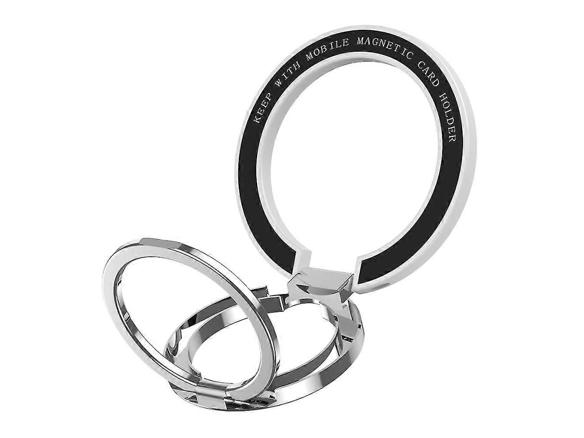 Anel Magnético Para Celular Compatível Com Magsafe, Suporte De Anel Magnético De Metal De Eixo Duplo Para Celular Com A