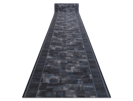 Passadeira Base Antideslizante DYWANY LUSZCZOW Tribe Antracite 80 cm