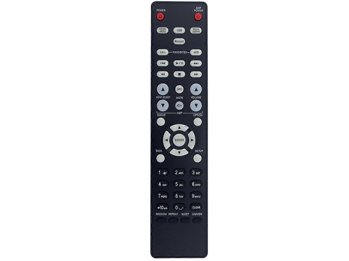 Controle Remoto Rc-1224 De Substituição Para Sistema De Áudio Av Denon Dnp-800ne Dnp800ne