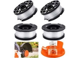 Linha de Carretel de Substituição para Aparador de Cordas Dt01055-4Pcs com Tampa de Carretel para Black And Decker GOTOTOP