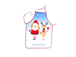 Avental de Natal Estilo de Avental de Desenho Animado Engraçado Natal Papai Noel/Alce/Boneco de Neve para Cozinhar Limpo Estilo 4