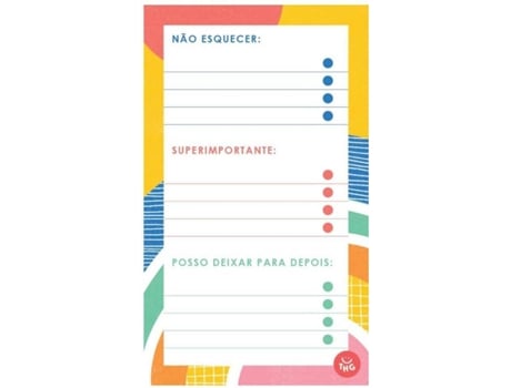 Caderno To Do List Tarefas THE HAPPY GANG Multicolor