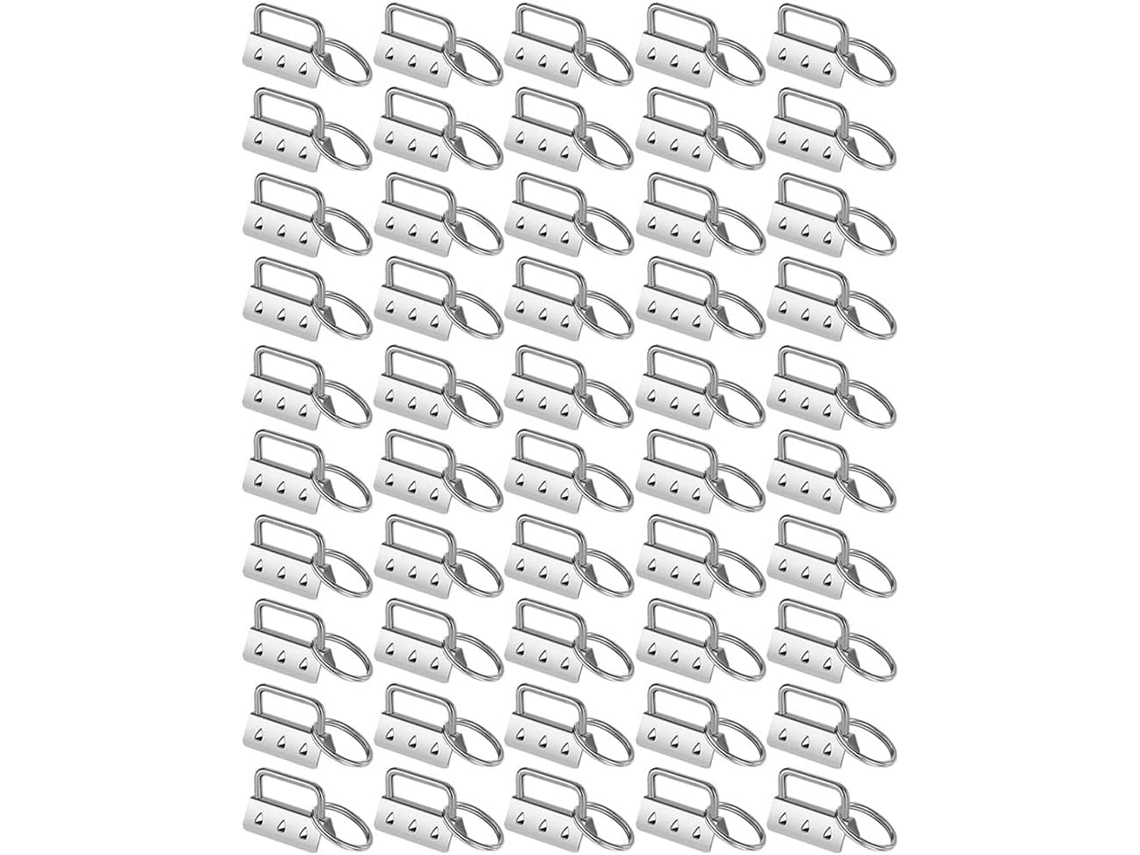 Conjunto De 50 Peças Acessórios Com Argolas, Presilhas Pulso E Ferramenta Fazer Anéis