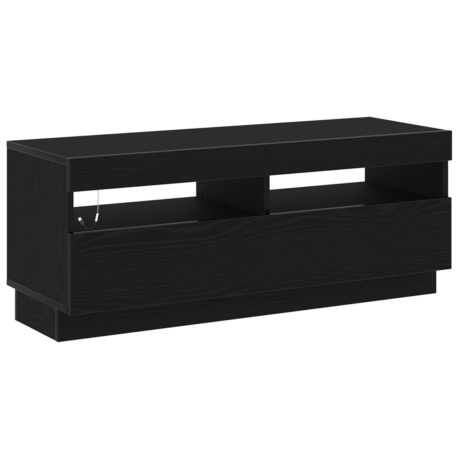 Conjunto 1 Gabinete Para Tv Vidaxl Preto Derivados De Madeira (100 X 35 X 40 Cm)