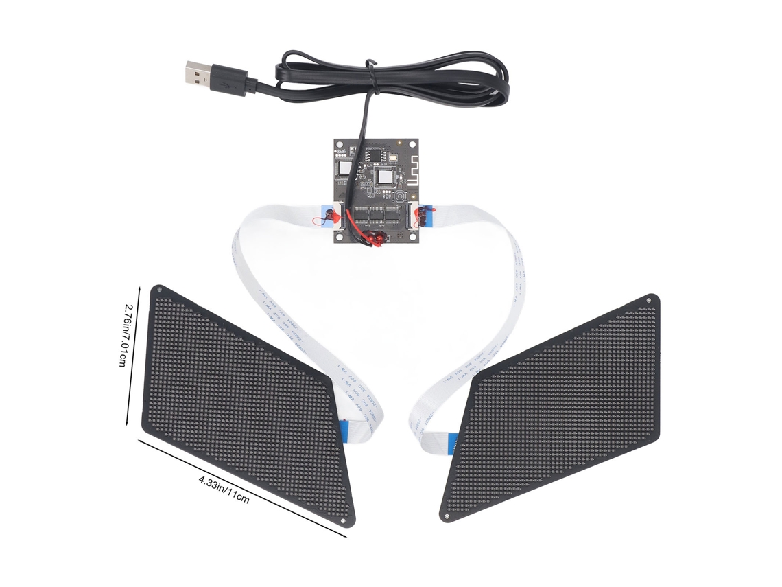 Laxiscreed Placa De Sinalização Led Eye Signboard Com Controlo Por App Bluetooth E Alimentação Usb