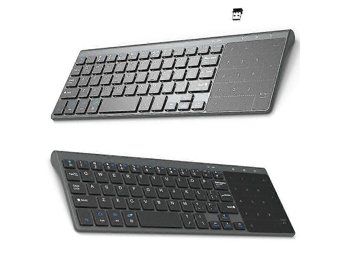 Teclado Sem Fio Slim Mini 2.4g Com Touchpad Everley891
