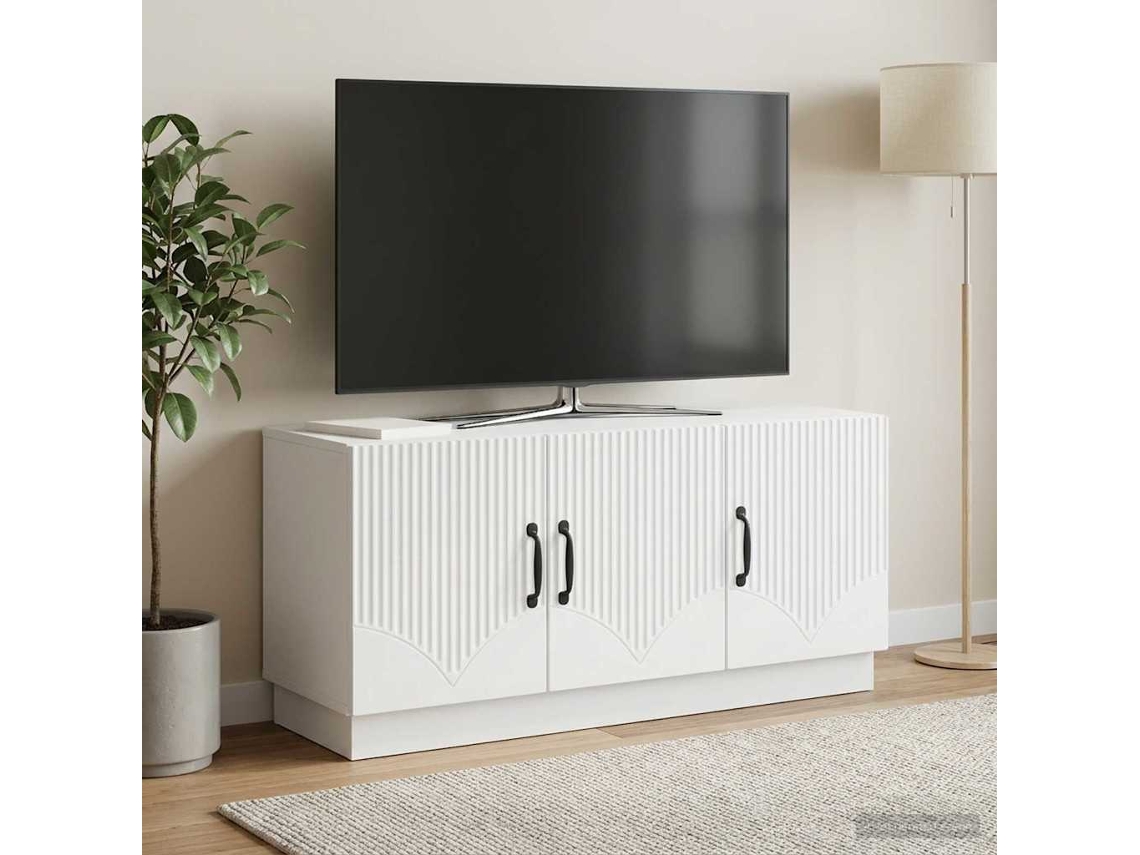 Vidaxl Gabinete Para Tv Branco 99 X 34,5 X 47 Cm Derivados De Madeira