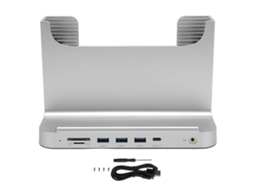Suporte Vertical Para Pc Estação De Docking 8 Em 1 Para Os X Mini Transmissão De Sinal Estável Prata