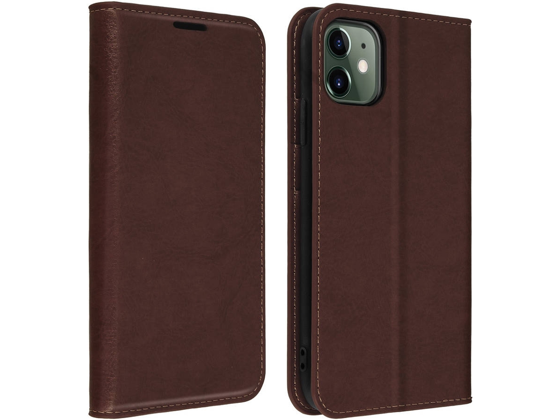 Capa iPhone 11 AVIZAR Wallet Castanho